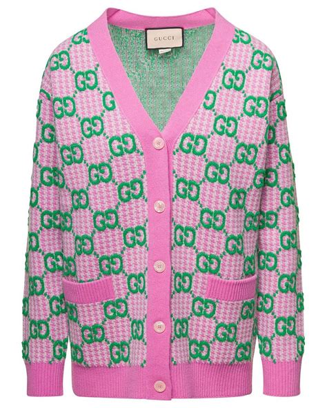 blue and orange gucci sweater|gucci pink and green cardigan.